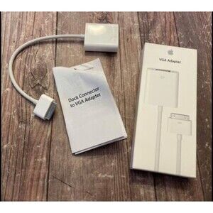 Apple Dock Connector to VGA Adapter, A1368